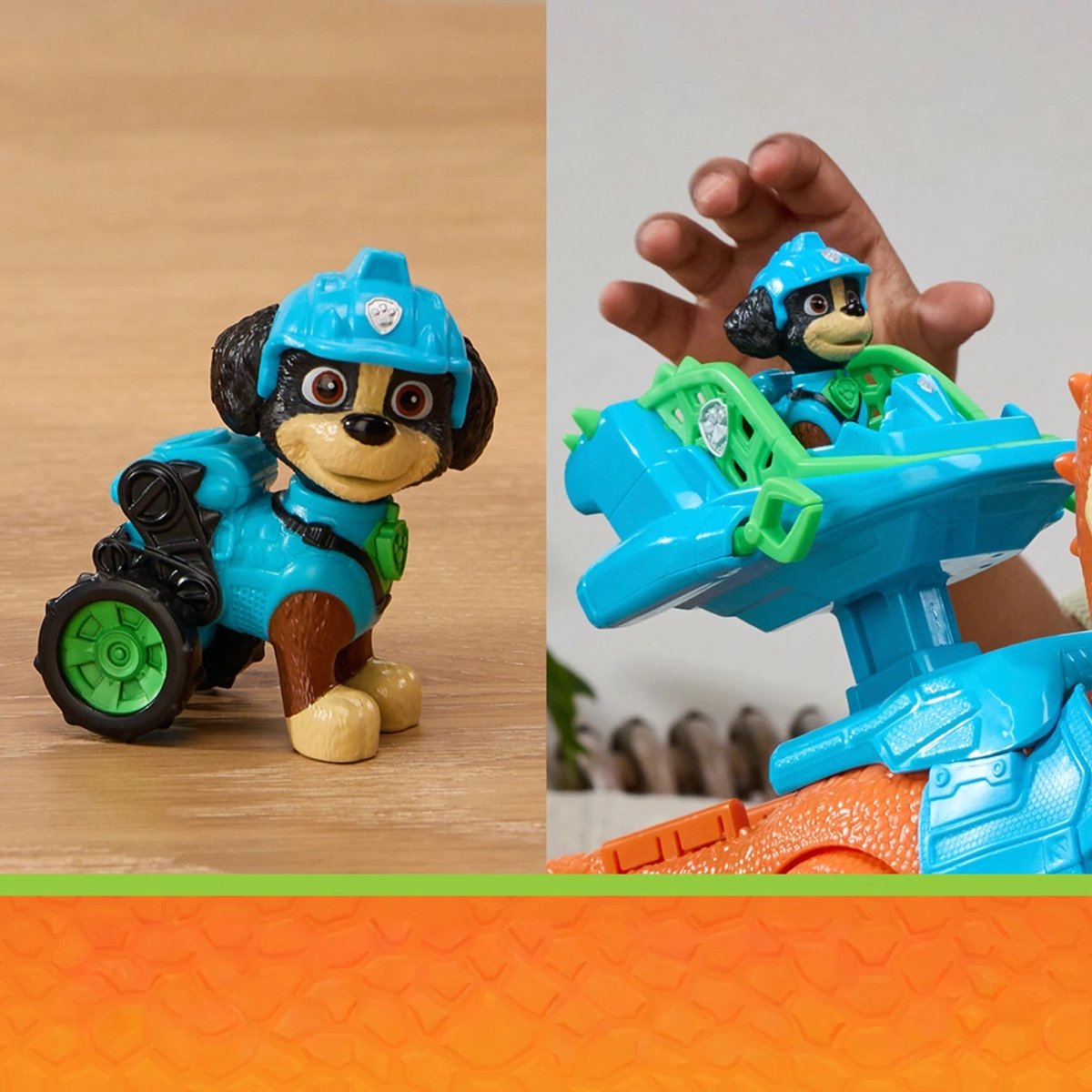 PAW Patrol - T-Rex Timmy met Licht en Geluid + Rex Figuur - Hoogte 25 cm - Paw Patrol Speelgoed vanaf 3 Jaar - Paw Patrol Dino Movie - Dino Film - Dinosaurus Speelgoed - Dinosaurussen - T Rex Figuren — cadeau in Spellen & Speelgoed - foto 2