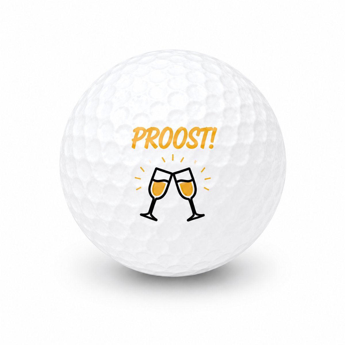 Golfballen Proost - Feest Golf Cadeau - 15 stuks - Wilson - Golfbal met Opdruk