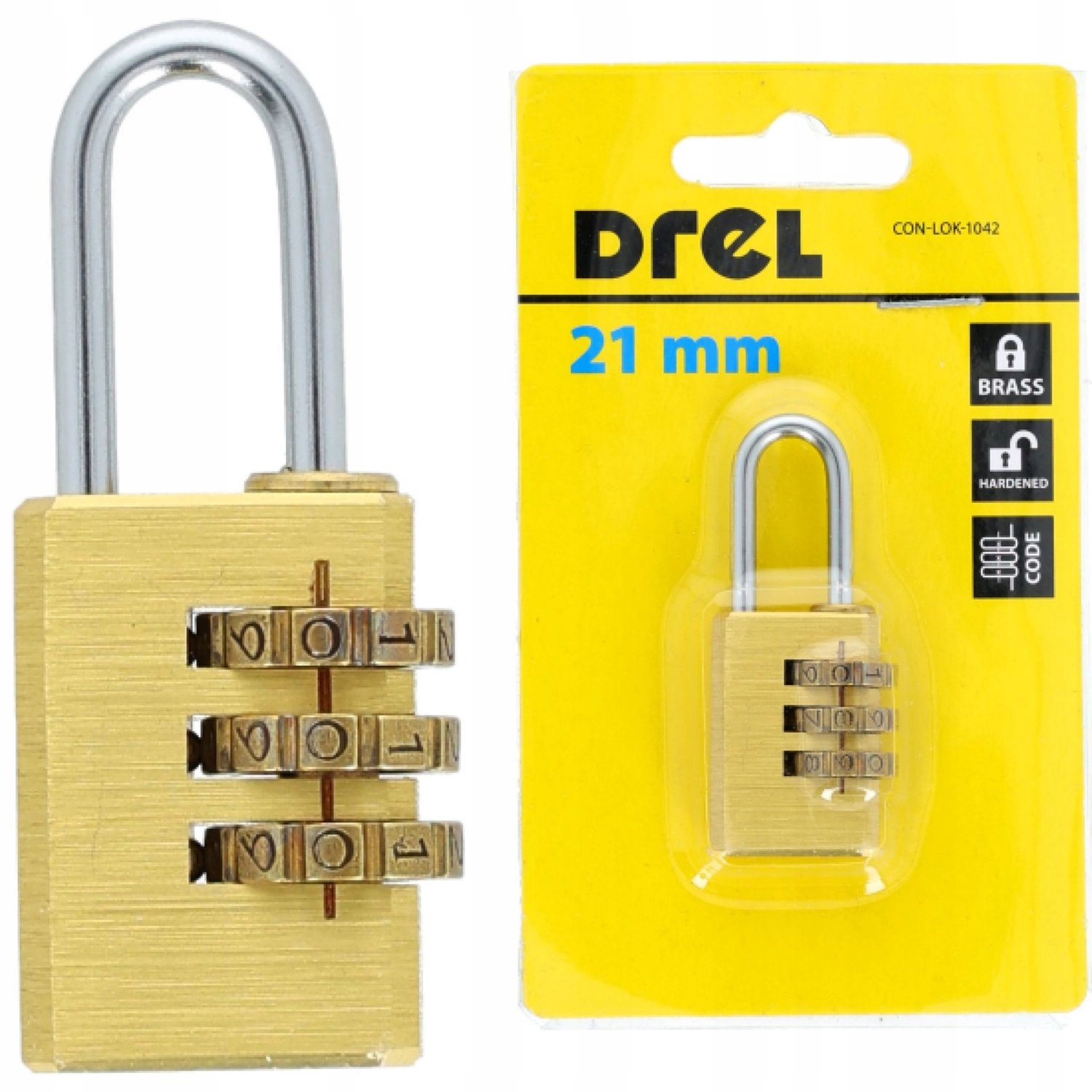 Mini cijferslot 21 mm voor koffers en bagage