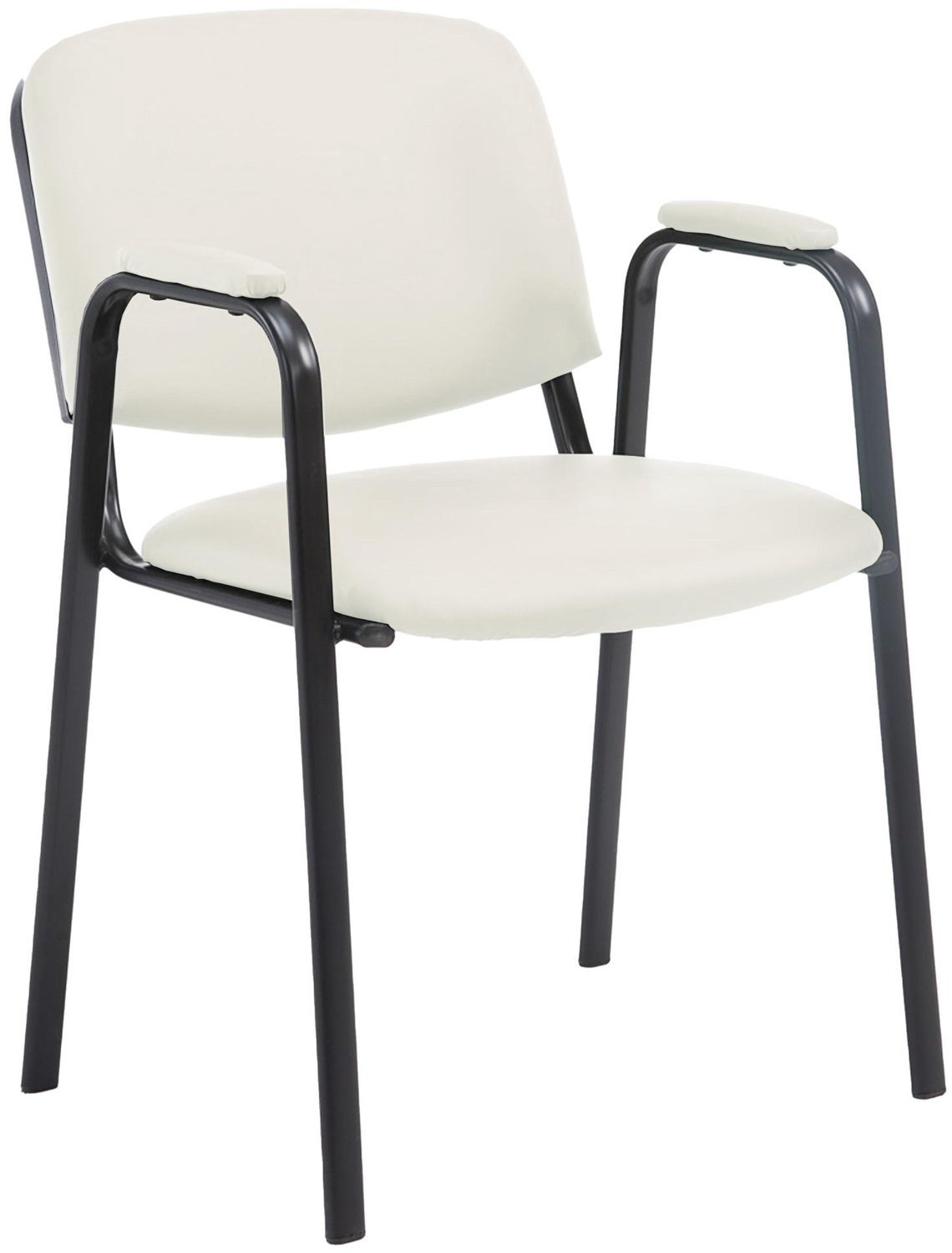 Luxe Comfort Milano 0024 bezoekersstoel - kunstleer - crème Kunstleer/creme