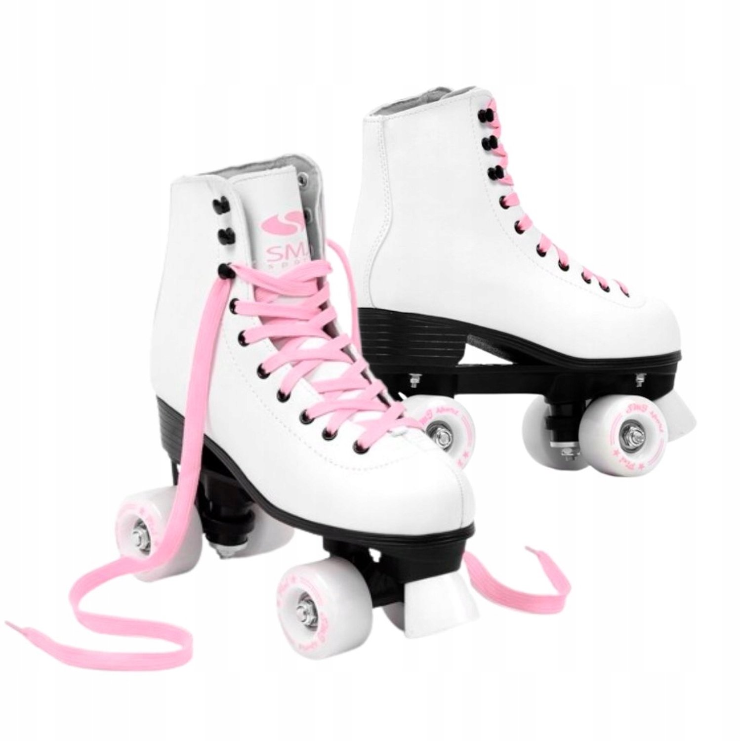 SMJ Sport Pixi dames rolschaatsen maat 37, wit/roze