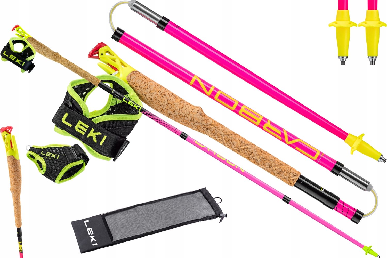 Leki Ultratrail FX.ONE Trailrunning Stokken 130cm - Lichtgewicht Carbon