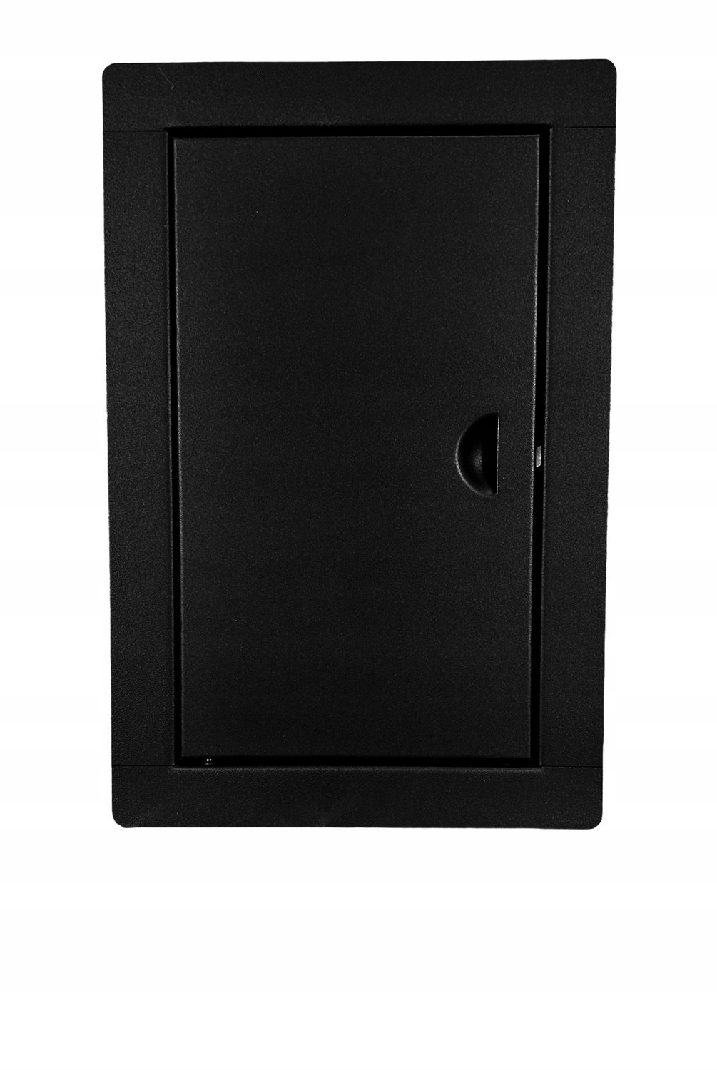 Zwarte Metalen Inspectieluik 15x30cm met Klinksluiting