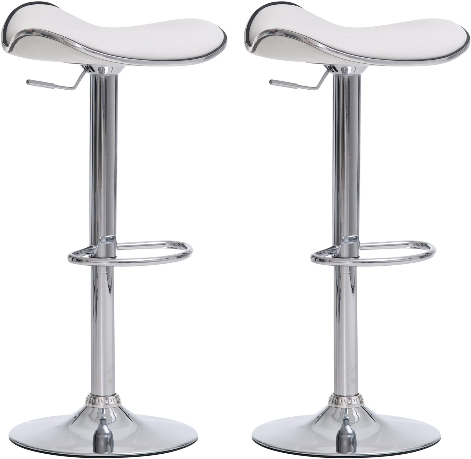 Barkruk - Set van 2 - Verstelbaar - Wit