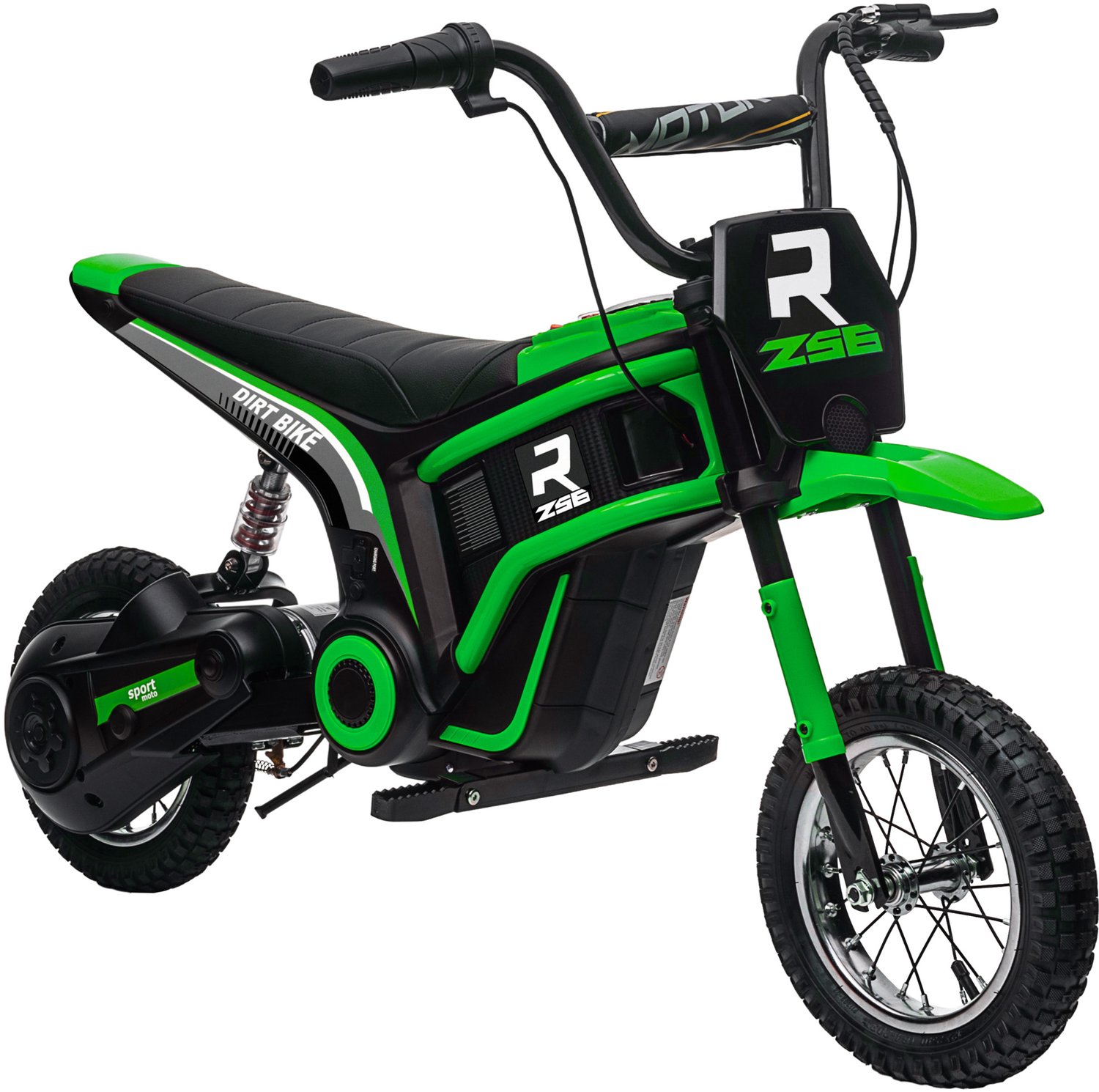 Homona Elektrische kindermotor - Met 24V motor, muziek en verlichting - 119 x 64 x 76,5 cm - Groen