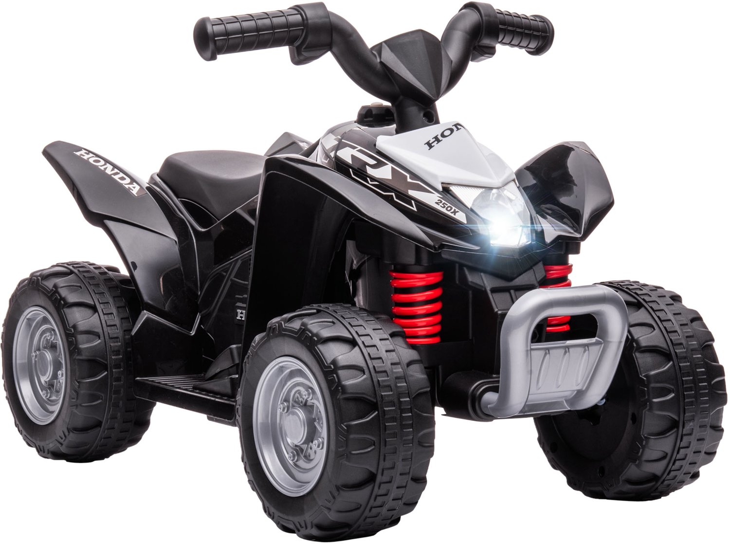 Playon Elektrische kinderquad - Met LED-verlichting en claxon en gaspedaal - 65,5 x 38,5 x 43,5 cm - Zwart