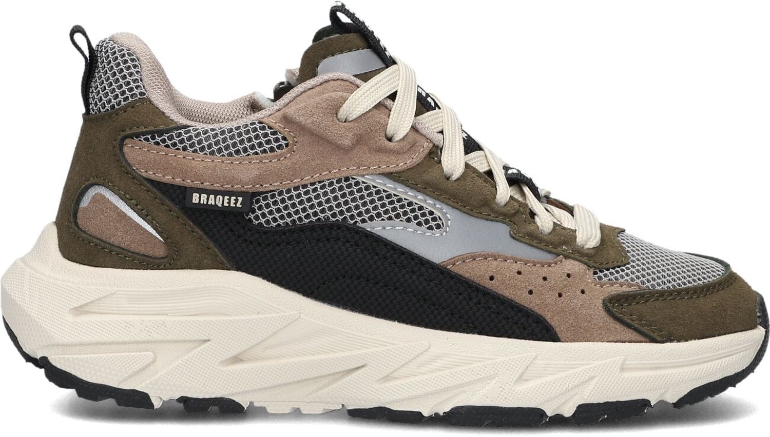 Braqeez Matteo Sneakers - Jongens - Groen - Maat 32