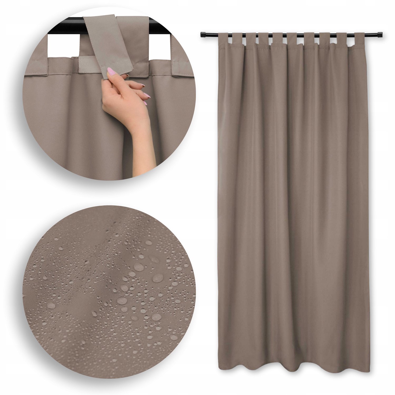 Waterdicht Tuindoek Donker Beige 155x240 cm - Voor Terras & Overkapping