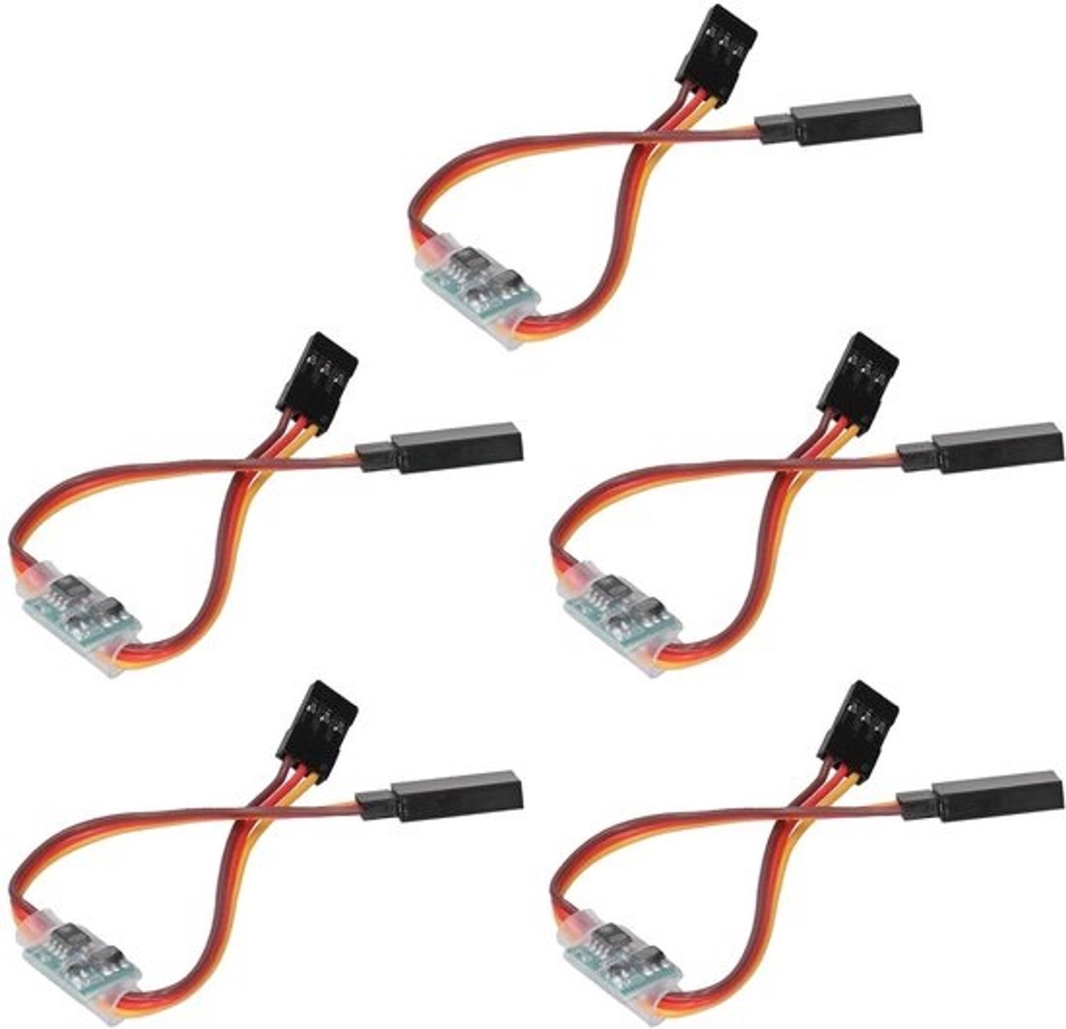 5 stuks servo-signaalomkeerders - 3,6 V-24 V - 5 A - voor RC-vliegtuigen