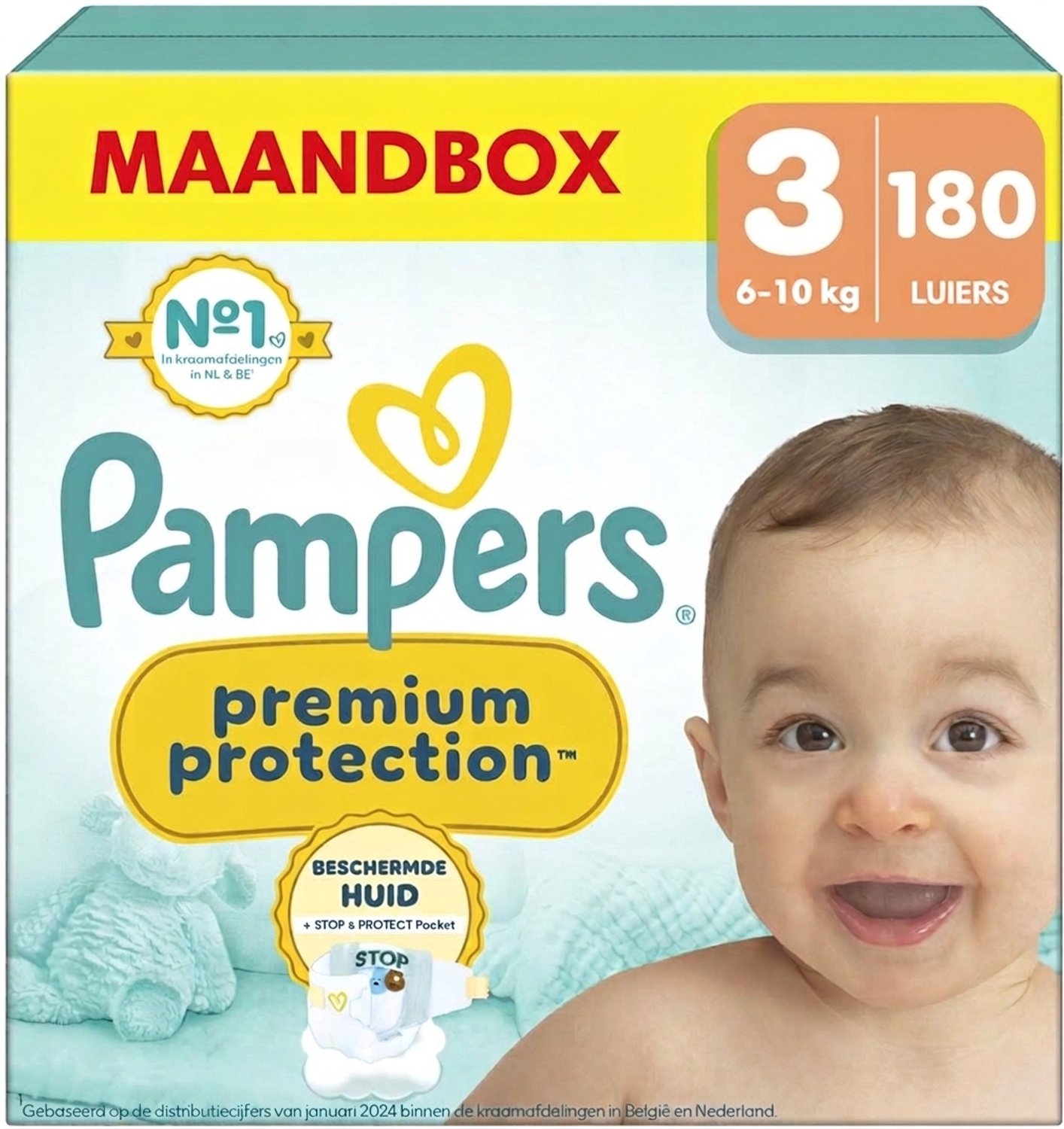 Pampers Premium Protection size 3 - 180 Luiers (6x30)