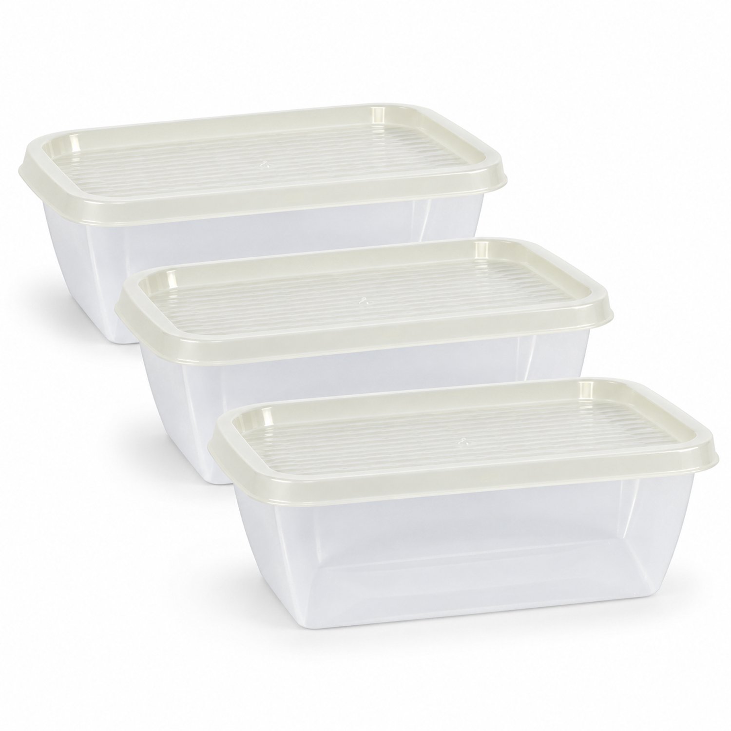 Vershoudbakjes met Deksel - 3 x 1,45 Liter - BPA-vrij