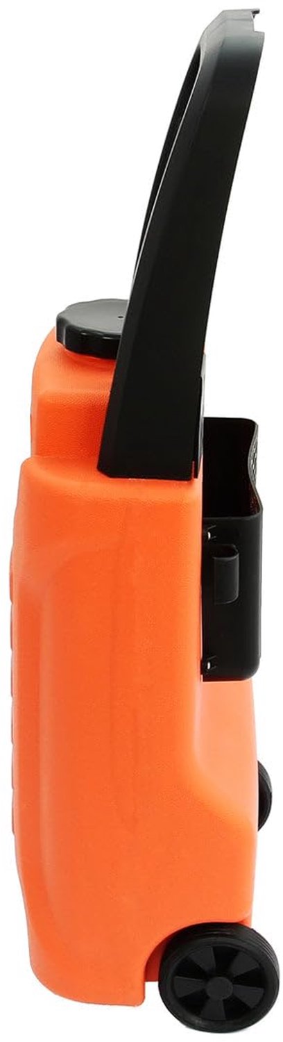 Hogedrukreiniger Wateropslag 30 Liter - 7 Meter Flexibele Slang - Oplaadbare Batterij En Netstroom - Draagbare Water Trolley - Oranje - Voor Tuin En Terras — afbeelding 3
