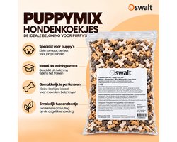 Oswalt - Puppymix 1kg - Premium Hondenkoekjes - Hondensnacks - Puppykluifjes