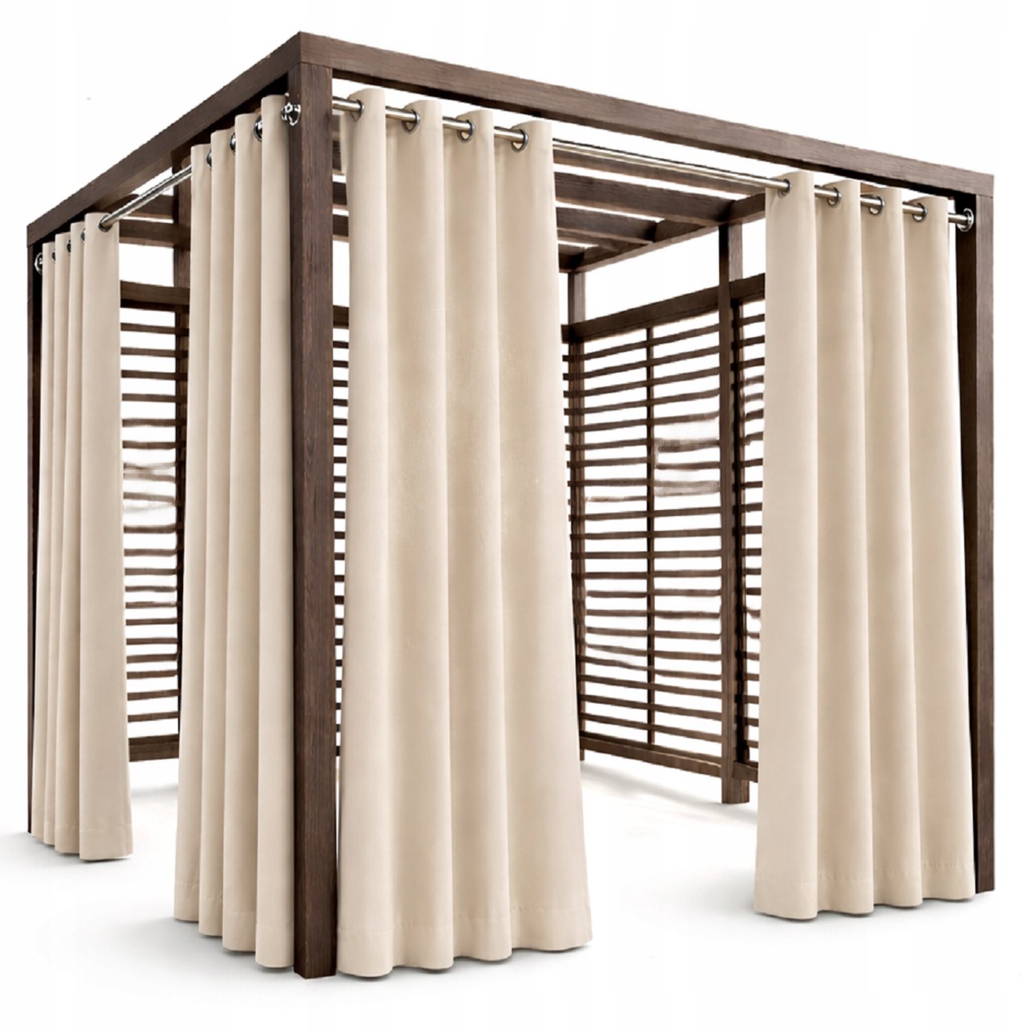 Waterdichte Tuindoek 155x200 cm met Ringel - Beige
