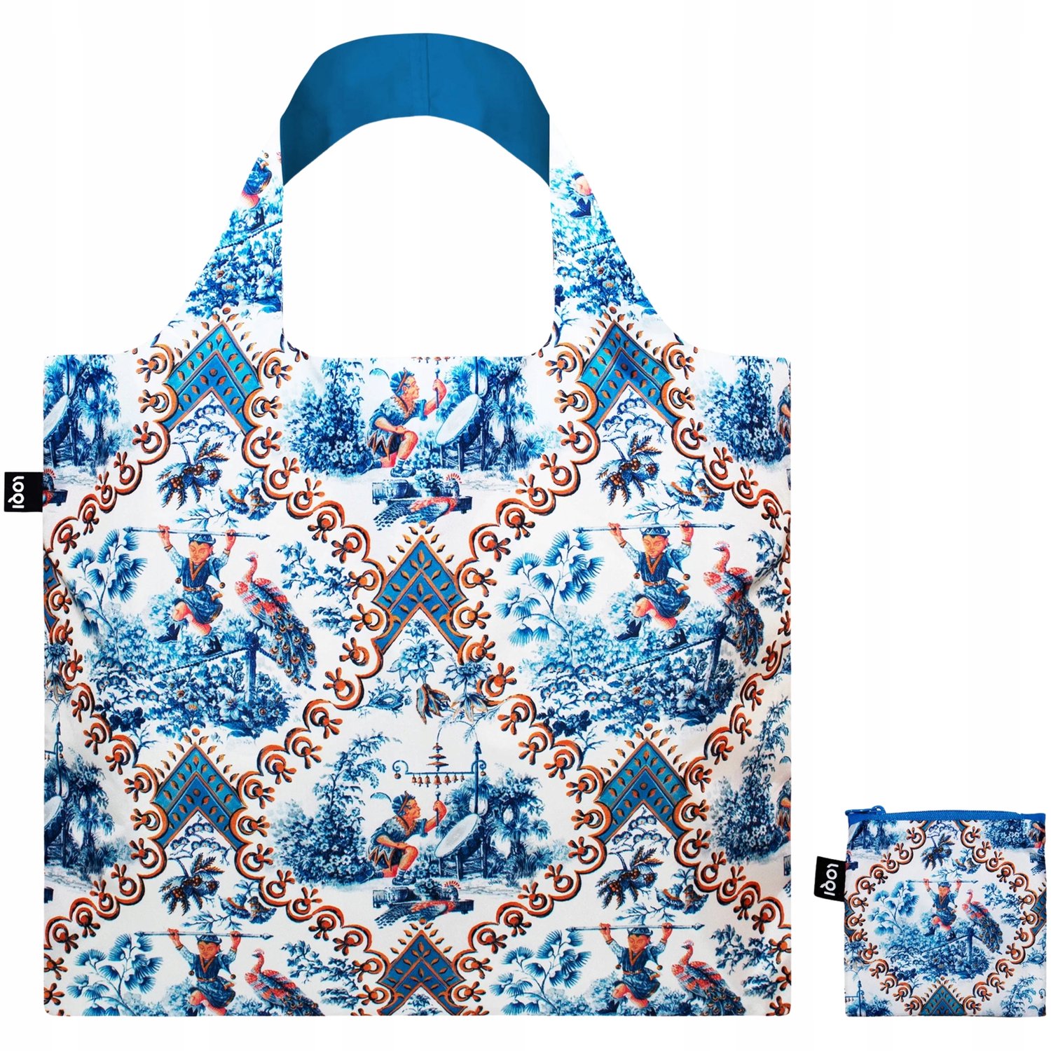 LOQI Toile de Jouy Juggler Shopper Tas - Stijlvol & Duurzaam