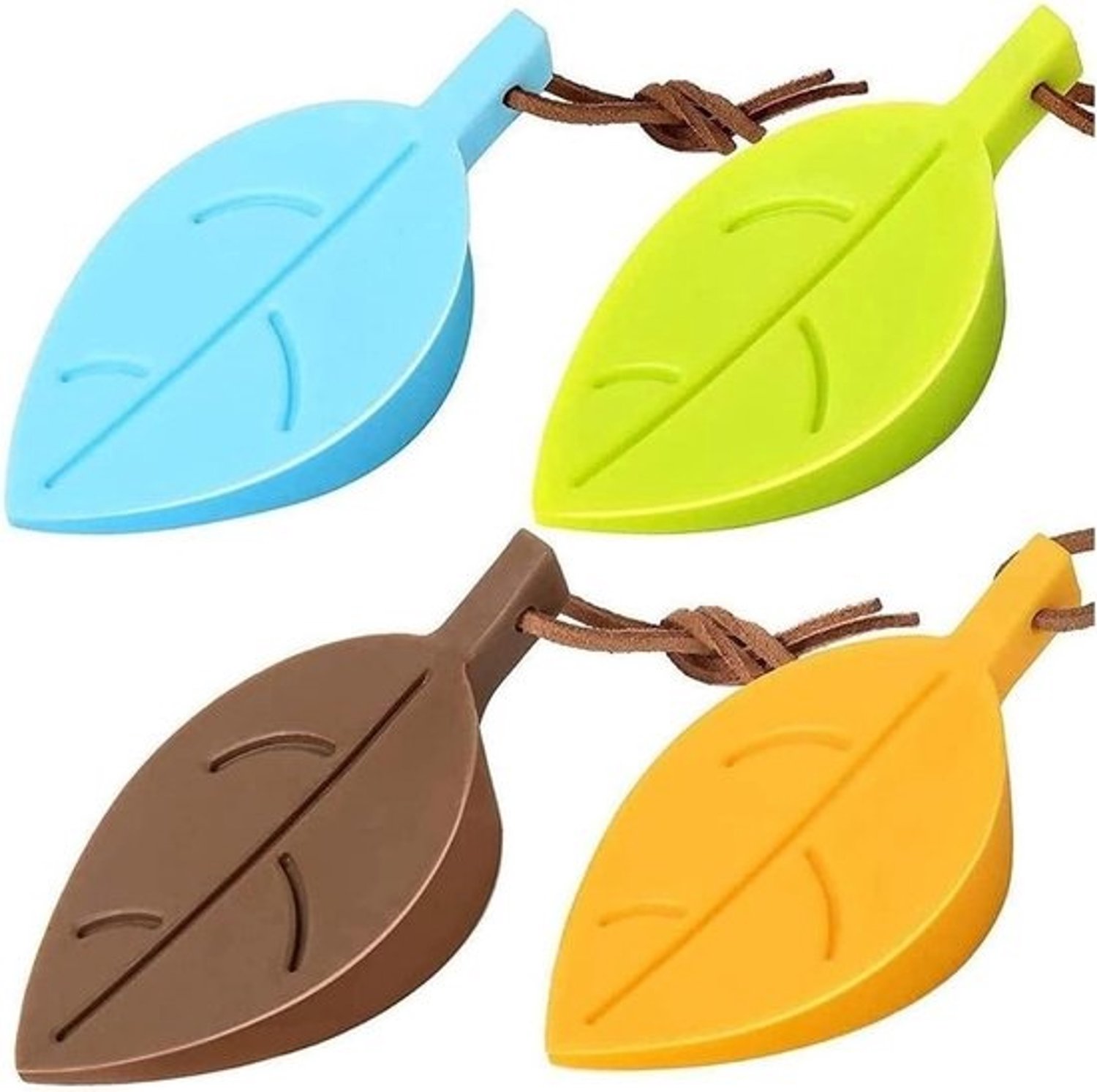 Set van 4 antislip deurwiggen - rubberen deurstoppers voor vloeren, thuis en kantoor