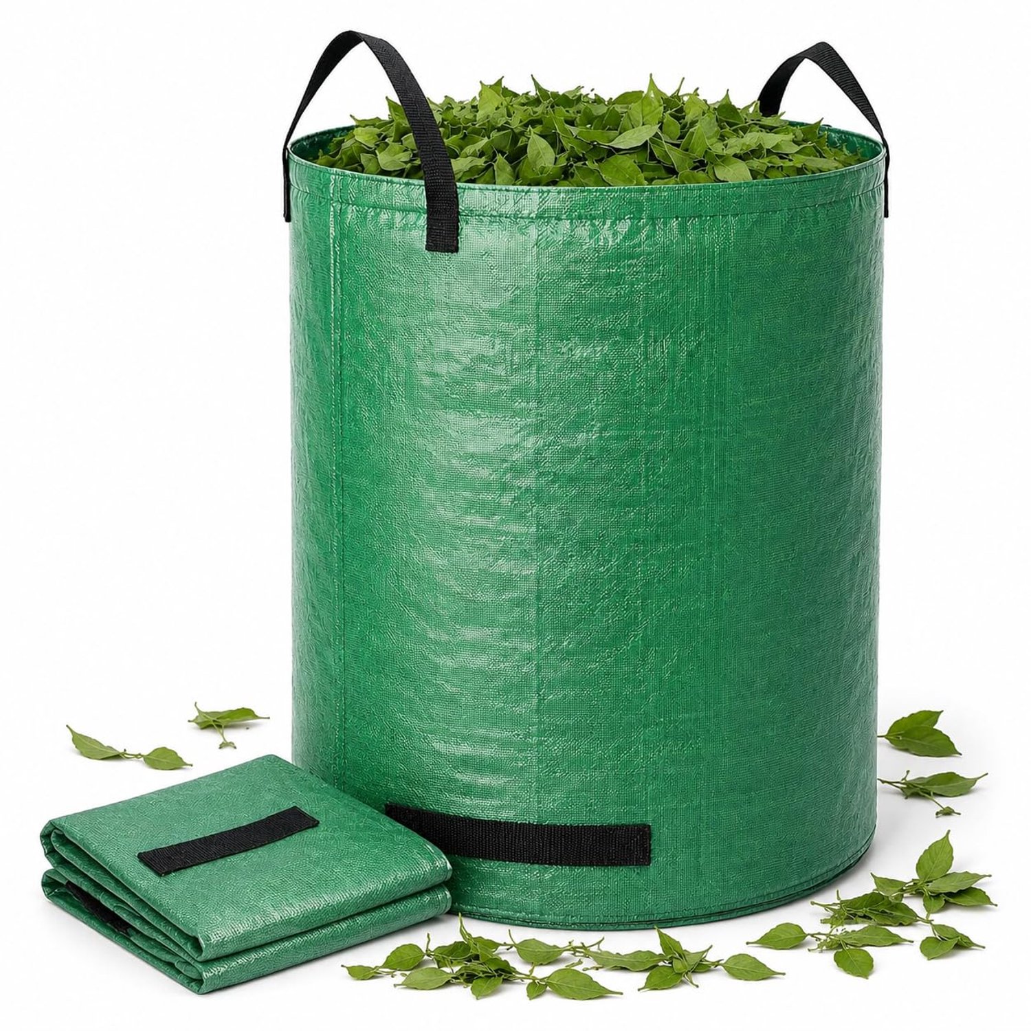 Famanu - Tuinafvalzak - Ruimtegebrek bij het opruimen van tuinafval - Scheurbestendig en groot formaat - Groen 1 stuk