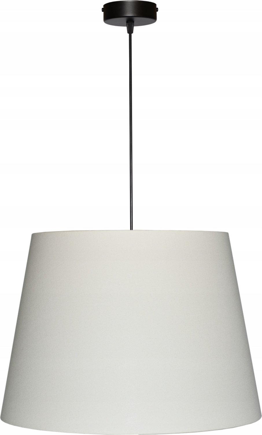 Hanglamp E27 Kegel Kap 34x44cm Krem Bruin 29cm Hoog