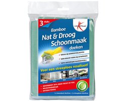 Lucovitaal Bamboe Schoonmaakdoeken