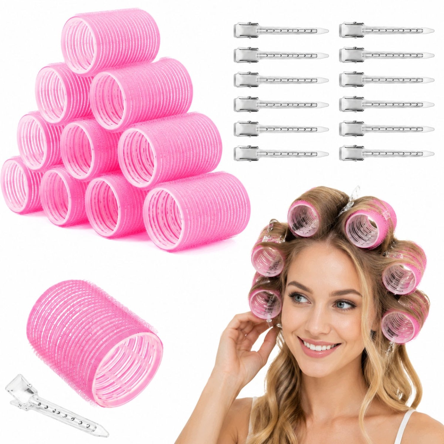 Grote Krulspelden 48mm voor Volume & Golven - 24 Stuks