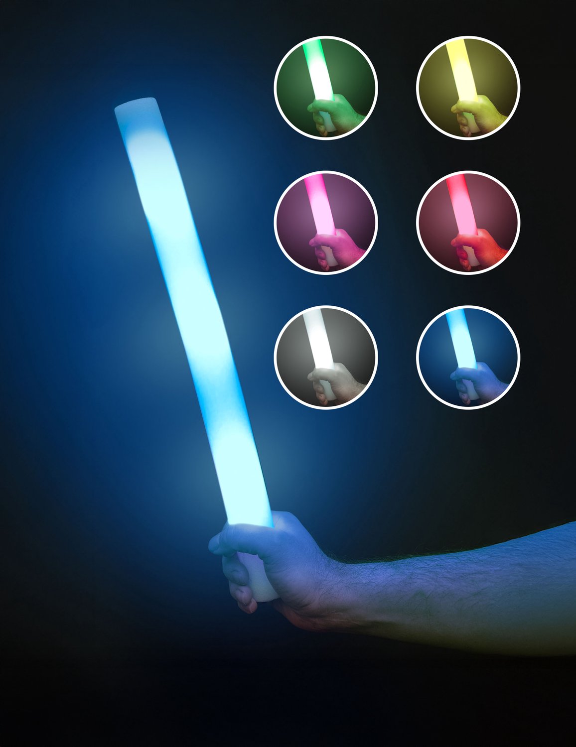ESPA - 10 LED foam lichtstaven 48 cm - Wit