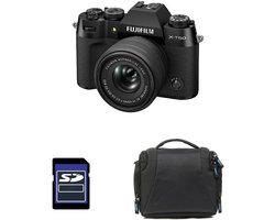 FUJIFILM X-T50 SCHWARZ + 15-45mm Objektiv + Tasche + 8GB SD-Karte