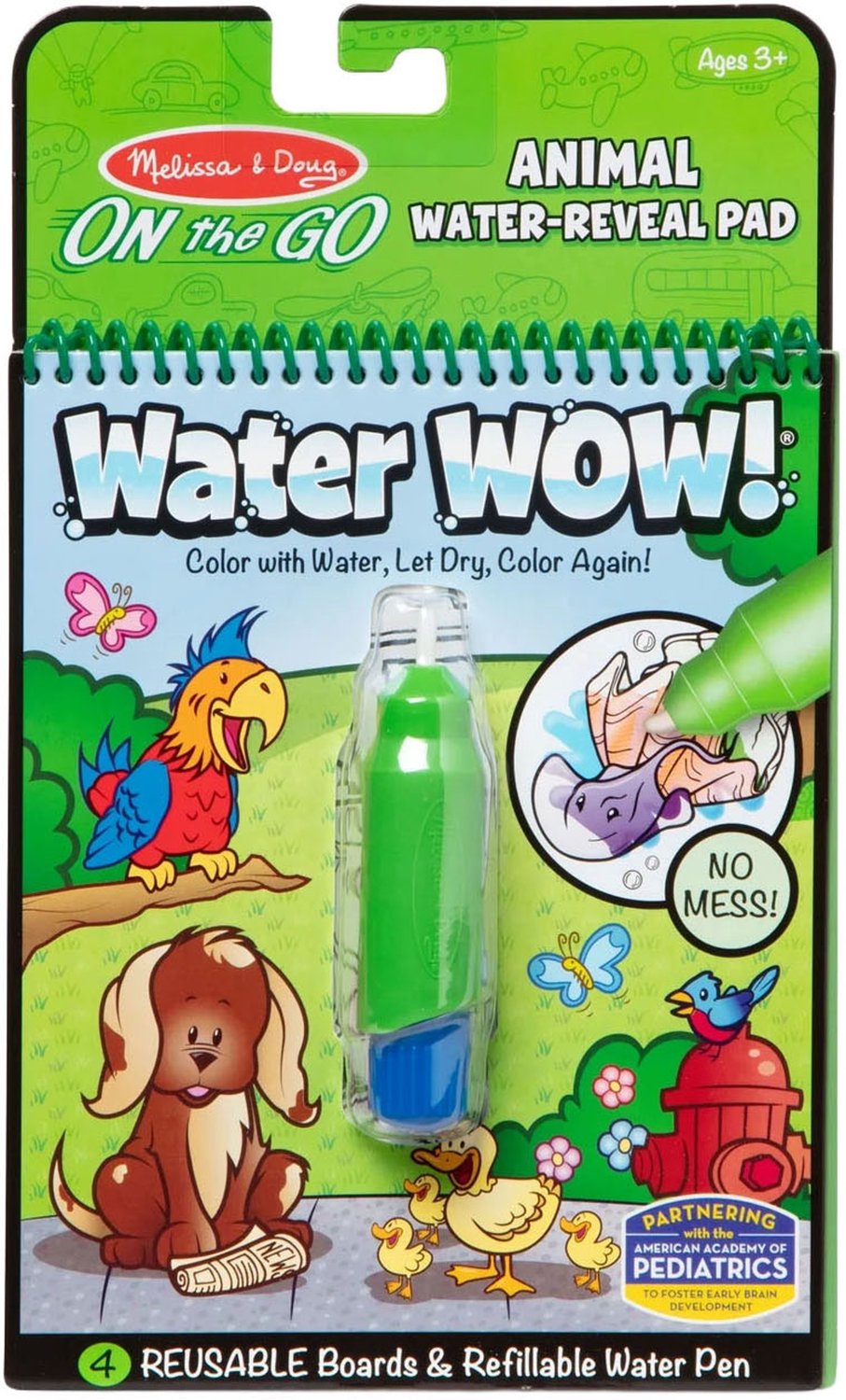 Melissa & Doug – Water WOW! Waterkleurboek – Dieren – Herbruikbaar — afbeelding 8