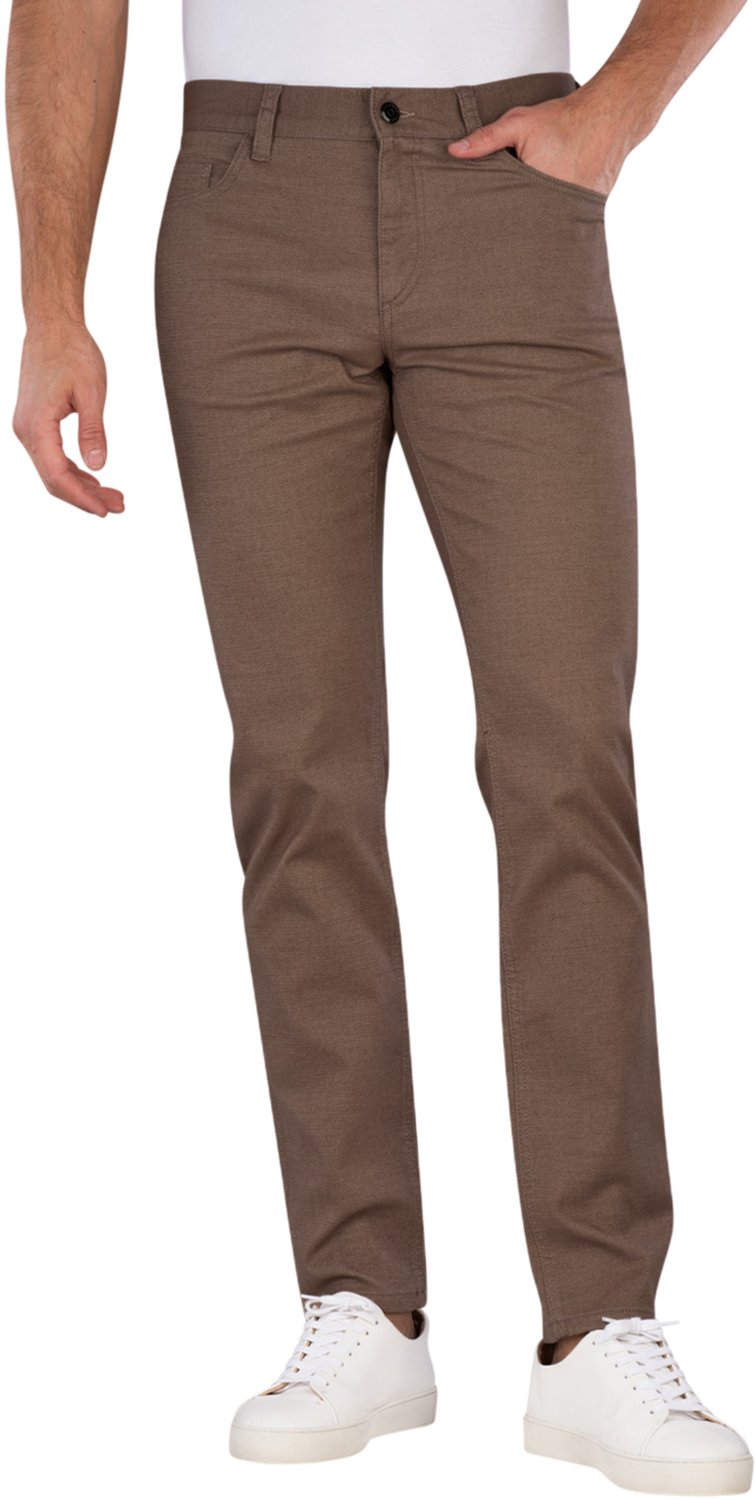 Alberto - 5-Pocket - Mannen - W33 X L30 - Bruin - Katoen - 4817-1424 Pipe