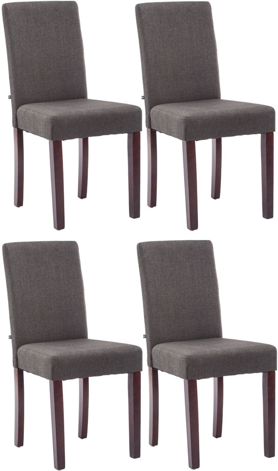 Luxe Comfort Verona 0079 eetkamerstoelen (set van 4) - stof - donkergrijs