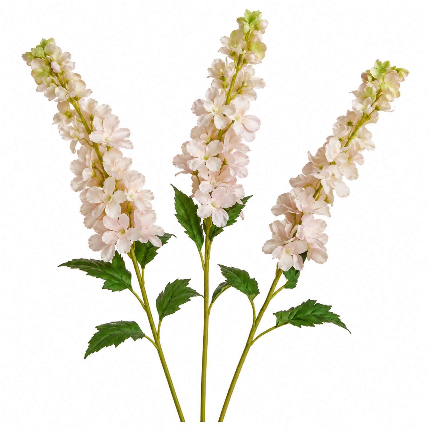 Steelbloem - kunstbloemen ridderspoor 82 cm licht roze - 3 takken