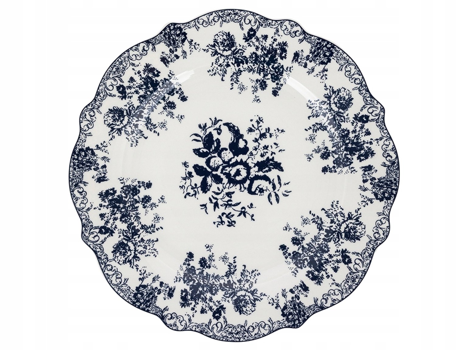 Florina Royal Blue dinerbord 27 cm, blauw, magnetronbestendig