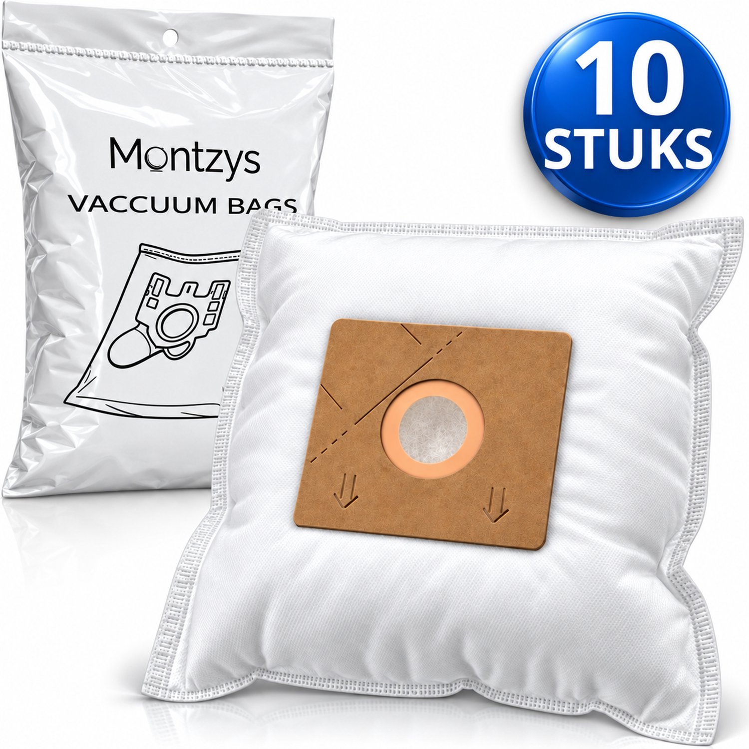Montzys Stofzuigerzakken Geschikt voor Nilfisk One - 10 Stuks - Stofzuiger Zakken