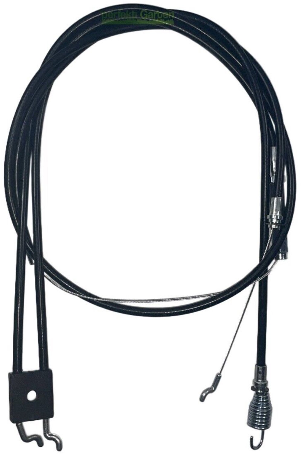 1235/975 mm aandrijfkabel + 1240/1070 mm remkabel voor grasmaaier – 3X Z-haak + veer
