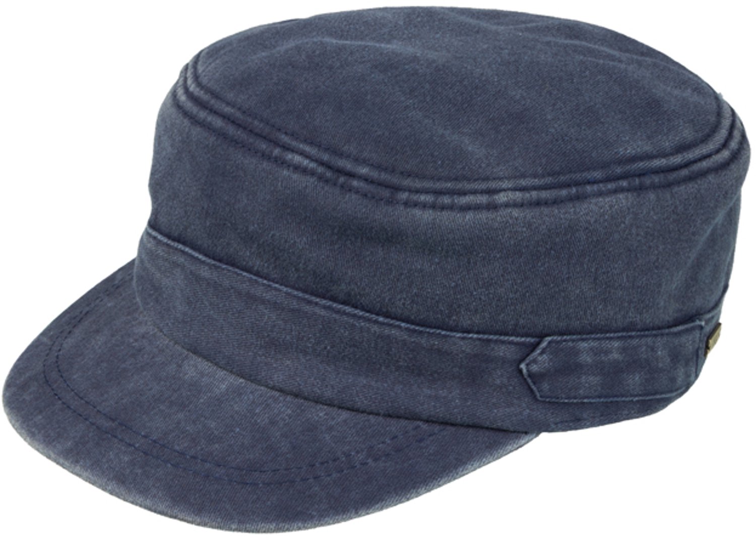 Army WinterCap met oorkleppen 100% washed Cotton one size Marine blauw