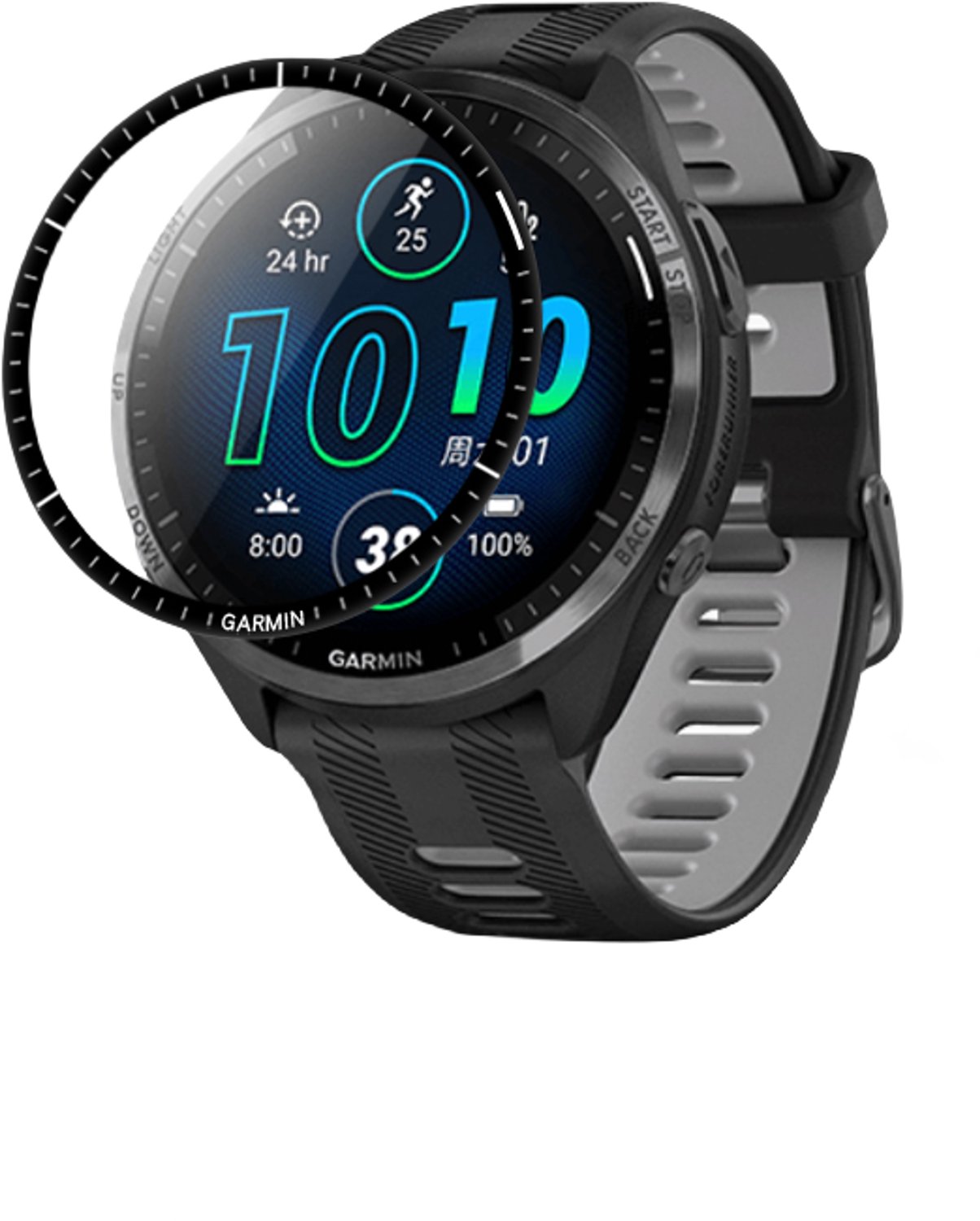 Zachte schermbeschermer voor Garmin Forerunner 965