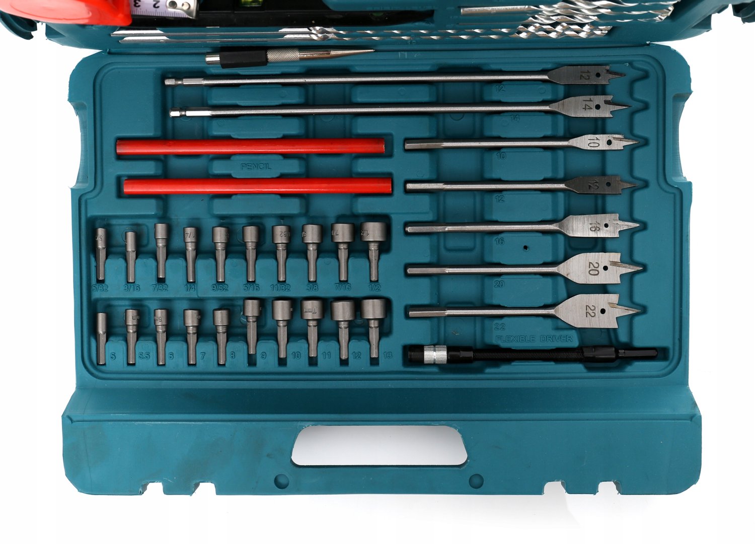 Kraft&Dele Gereedschapset 217 Delen KD990 - Boren, Bits & Doppen