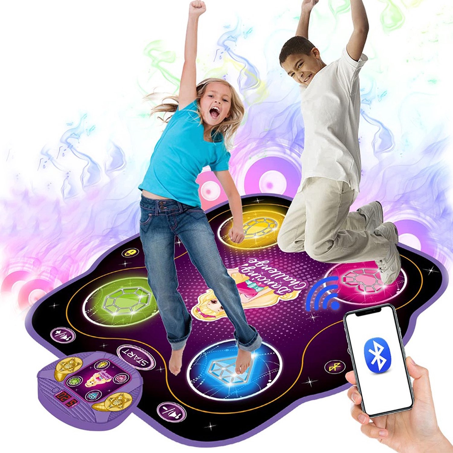 Interactieve Muzikale Dansmat voor Kinderen - Grote LED, 9 Spelletjes