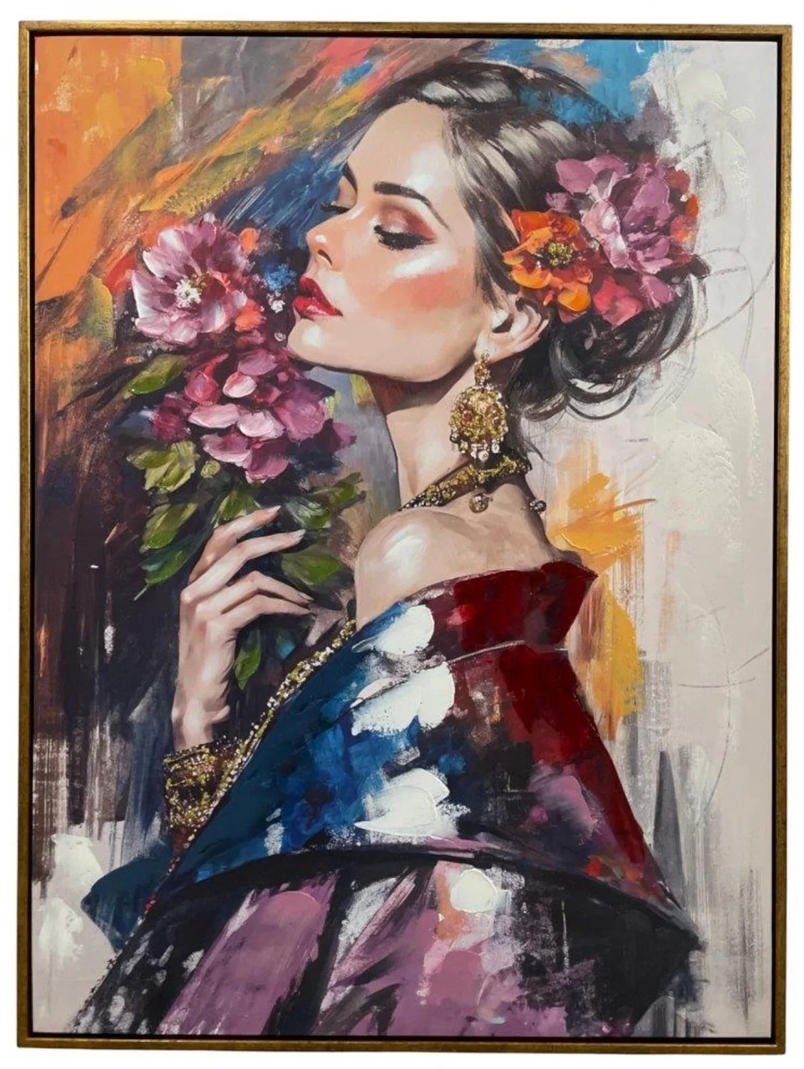Mansion atmosphere Schilderij Glam Señorita Rosa 60x80 cm