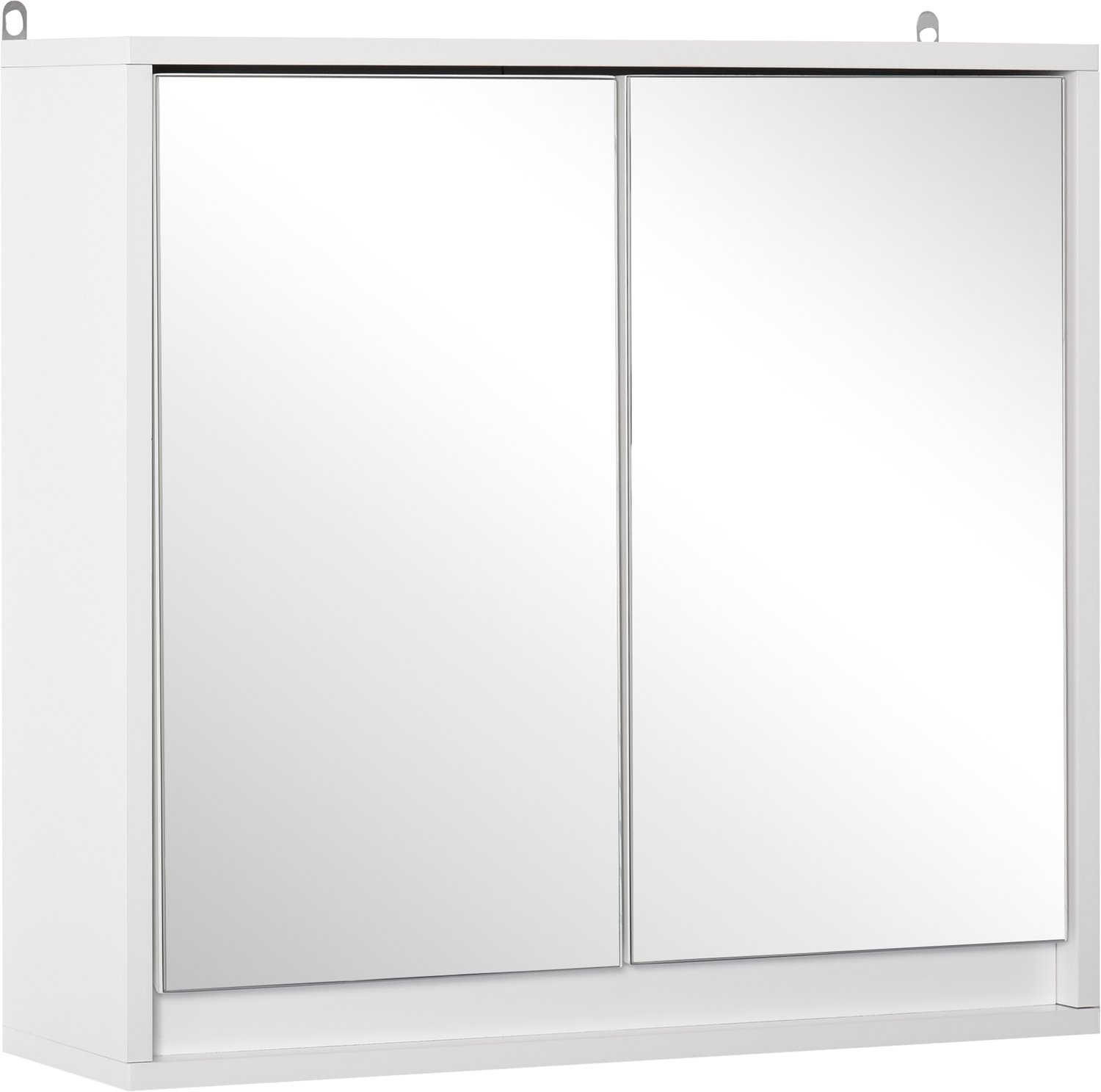 HOMCOM-Spiegelkast-Hout-48x14x45cm-Wit