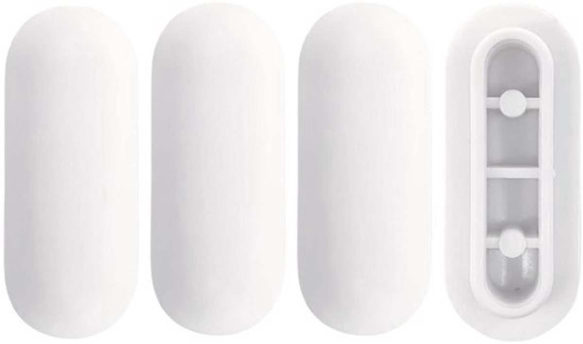 Toiletbril Dempers Set - Geluiddempend & Beschermend - Voor Stille Sluiting - Wit