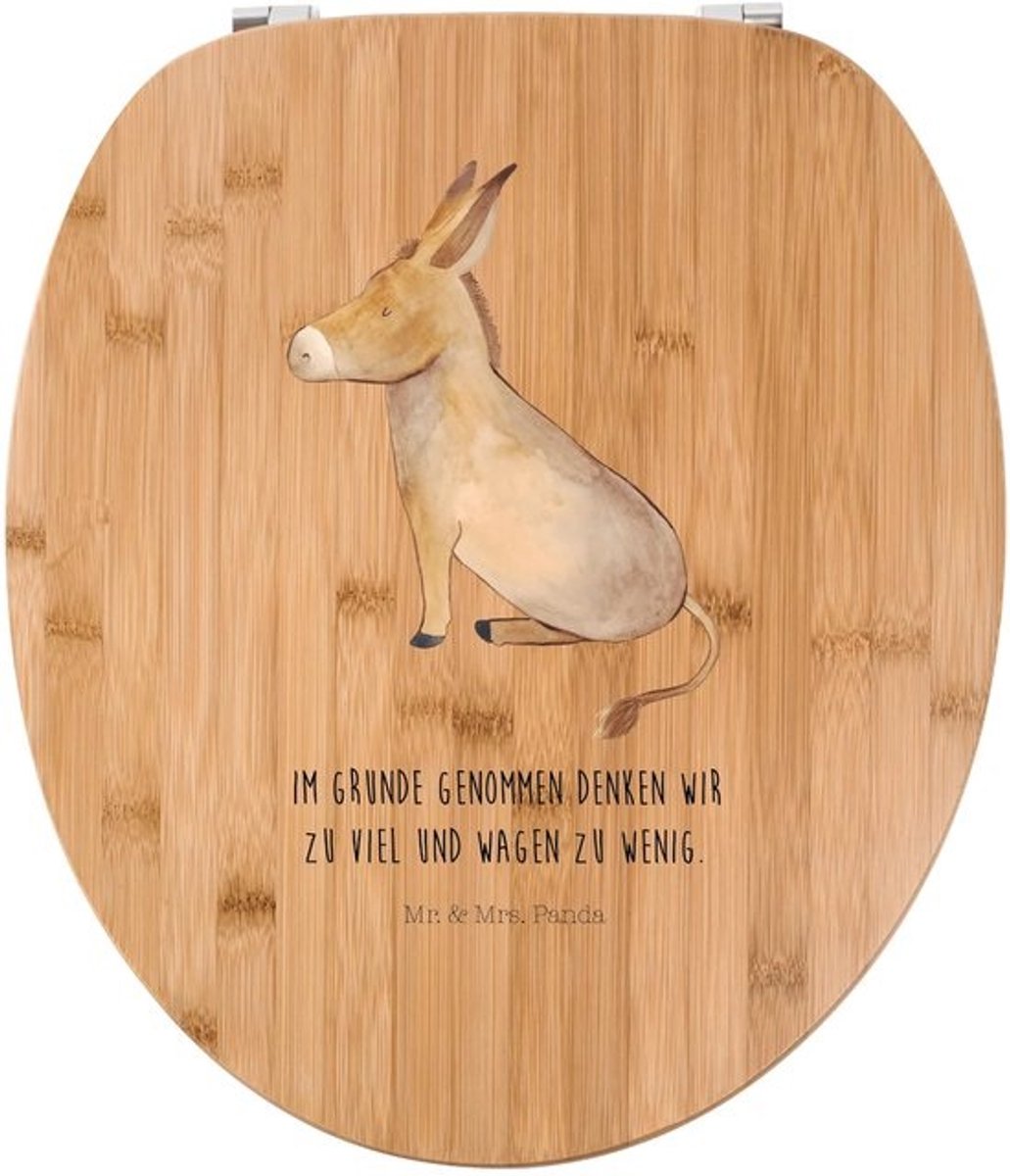 WC-bril met Ezel print - Grappige Spreuken & Dierenmotief - Cadeau Toilettendeksel