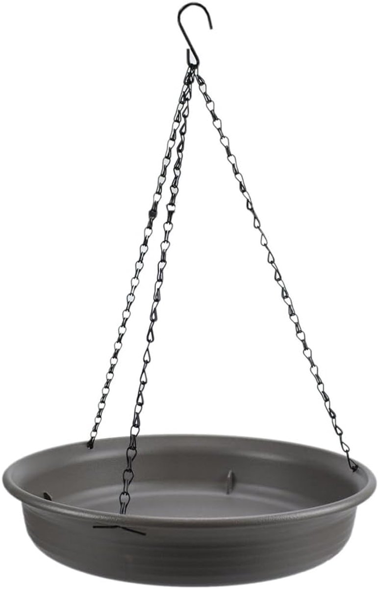 Vogelbad hangende vogelvoeder rond dienblad verdikte hars dienblad diepe waterbak vogelvoeder