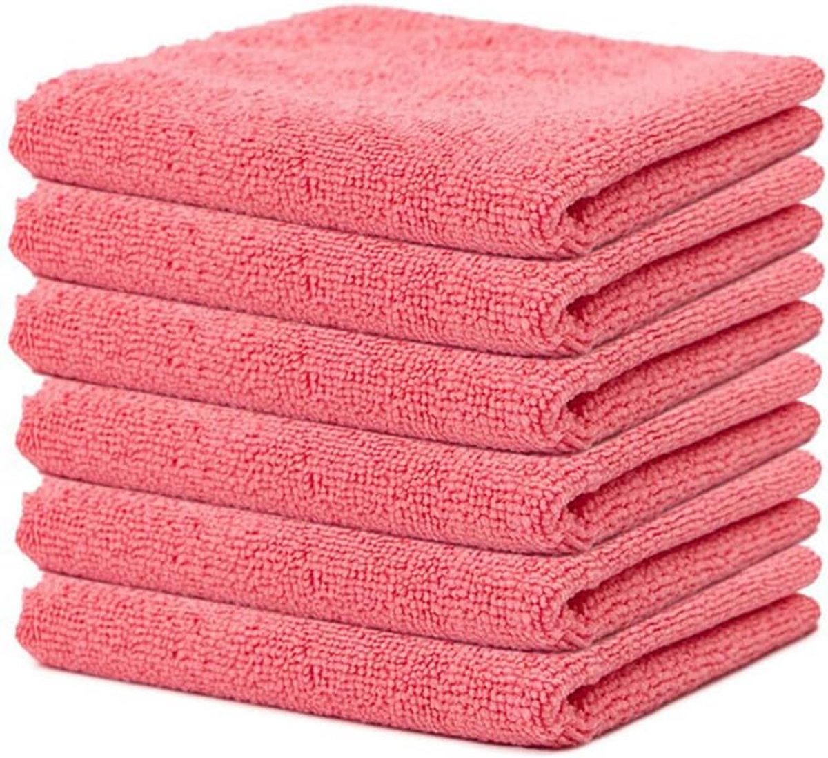 12 stuks microvezel reinigingsdoeken, doeken, 25 x 25 cm, roze, multifunctionele doeken, zachte poetsdoek, microvezeldoeken, absorberende keukendoeken, theedoeken, pluisvrij, wasbare poetsdoeken voor