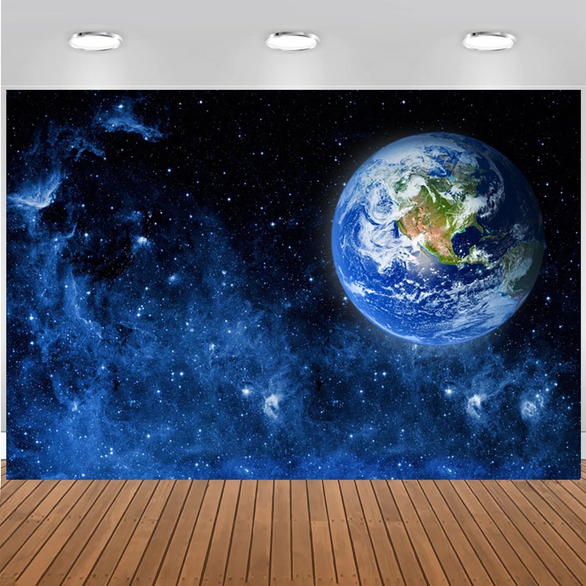 Achtergrond Universum Buitenruimte Melkweg Sterren Aarde Fotografie Achtergrond Kosmos Planeet Thema Verjaardagsfeestje Baby Shower Decoraties Banner Fotocabine Rekwisieten