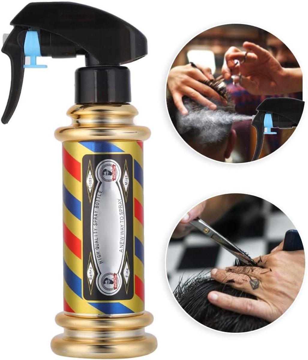 200ml Lege Spray Fles, Kappers Spray Fles Salon Kapper Haar Tools Vintage Water Sproeier voor Kapsalon Kapper Haar Tool(Foto Kleur)