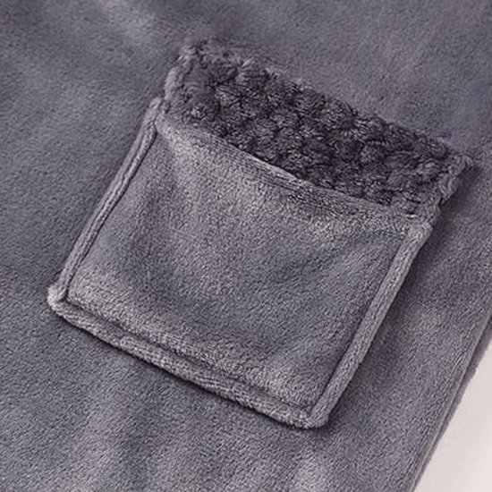 Gewaad Vrouwen Nachthemden Effen Dikker Fluwelen Gewaad Badjas Gown Pyjama Nachtkleding Pocket Tailleband Lange Mouwen Thuis Gewaden Pak good — afbeelding 4