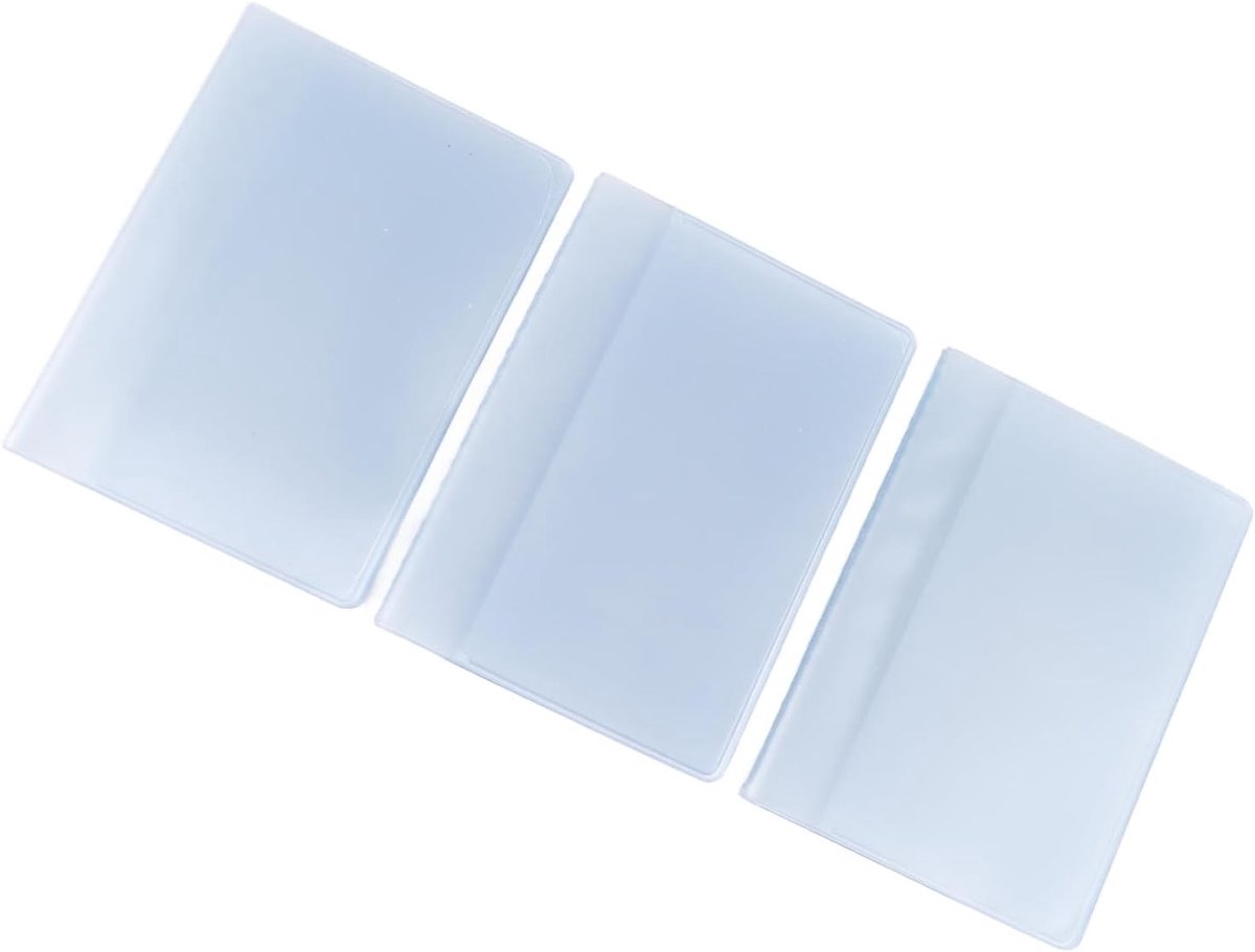 3Pcs Portemonnee Insert Zachte Transparante Pvc 10 20 30 Pagina 'S Multifunctionele Creditcardhouder Voor Familie Reizen Business