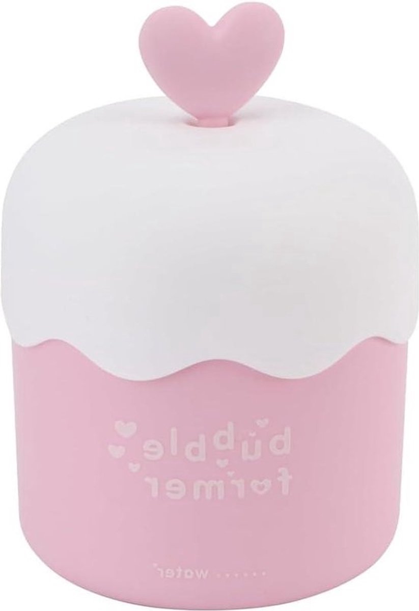 Leuke Gezichtsreiniger Bubbler Travel Skin Care Foam Cup voor Meisjes - Roze