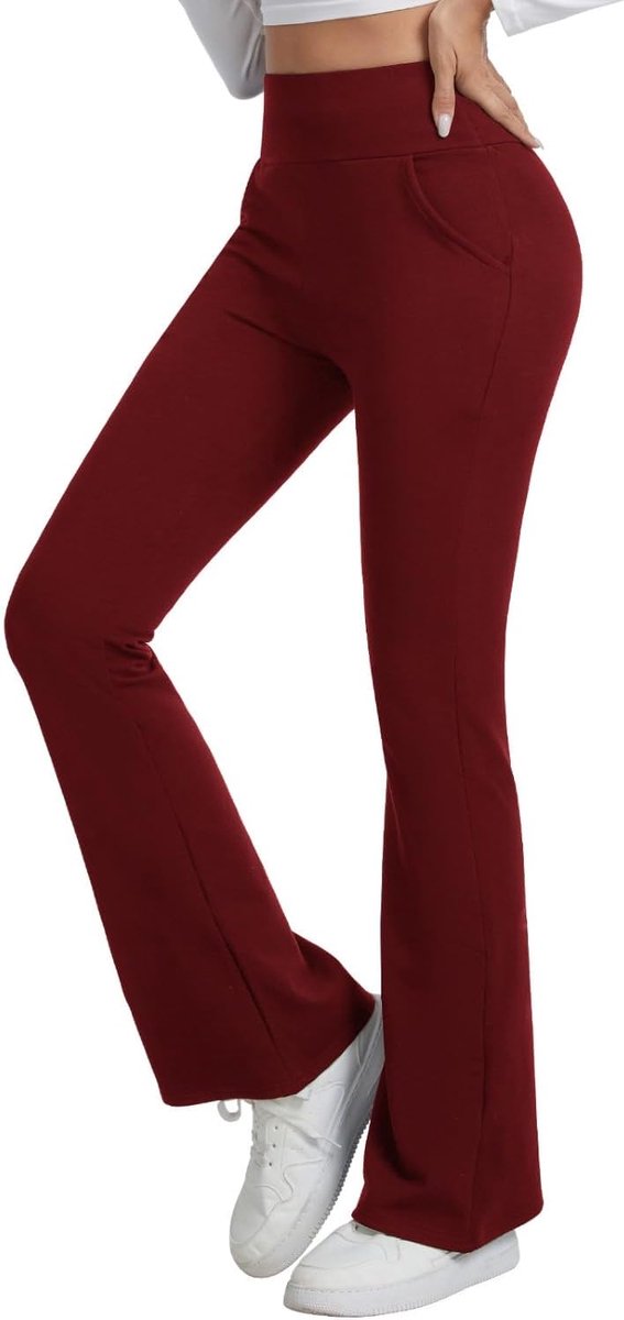 Leggings Vrouwen Fleece Gevoerde Uitlopende Leggings Vrouwen