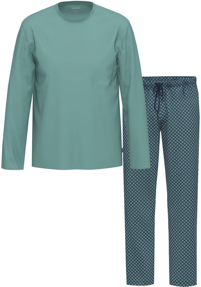 Heren shirt met lange mouwen, lange broek Night & Relax